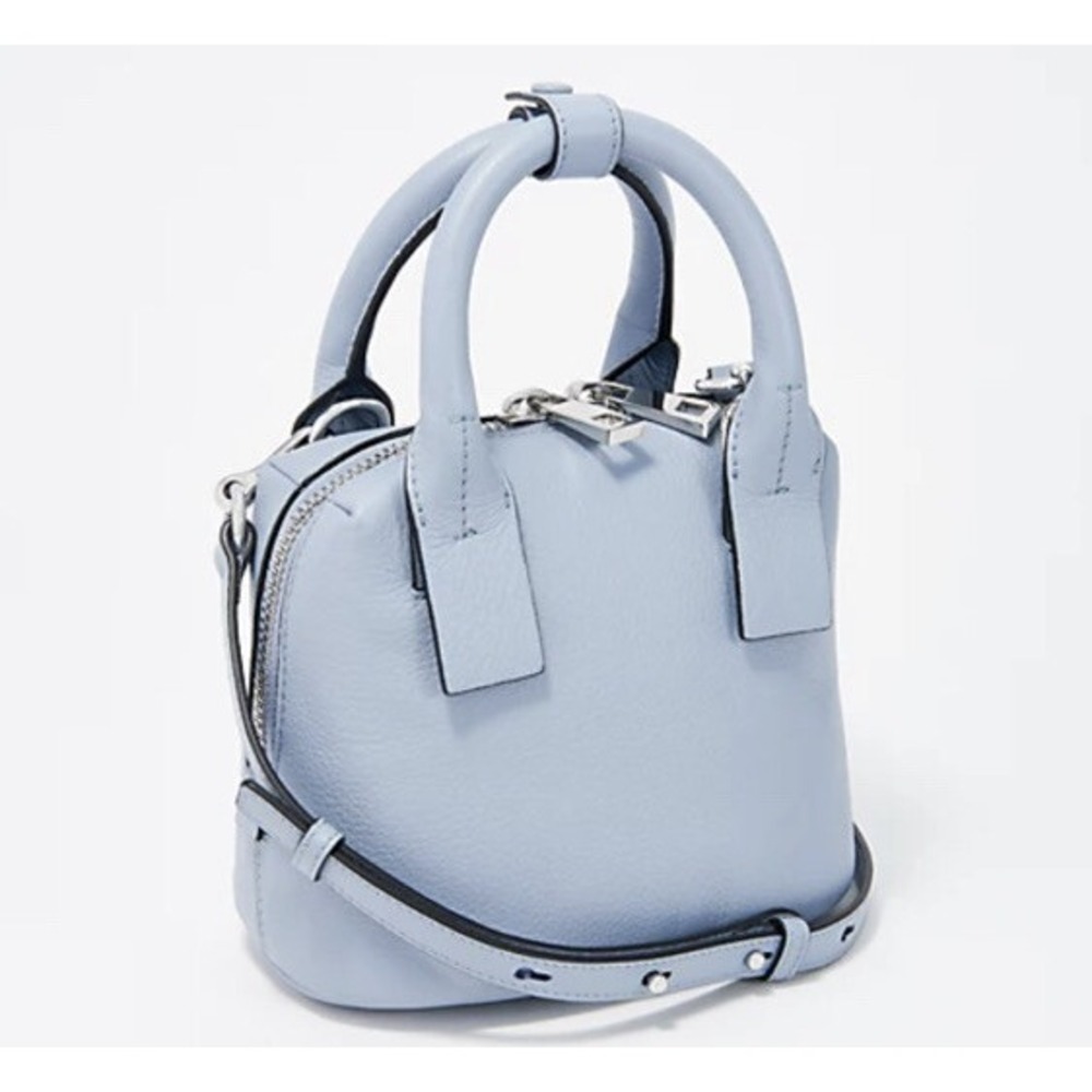 Vince Camuto Small Leather Satchel - Kimi cozy blue bag A365312